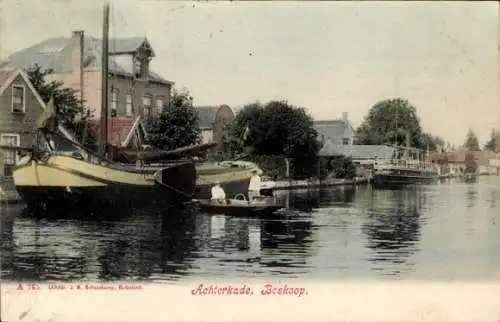 Ak Boskoop Alphen aan den Rijn Zuid-Holland Nederland, Achterkade