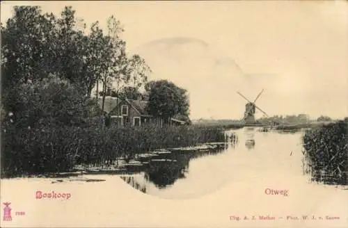 Ak Boskoop Alphen aan den Rijn Südholland Niederlande, Otweg, Molen