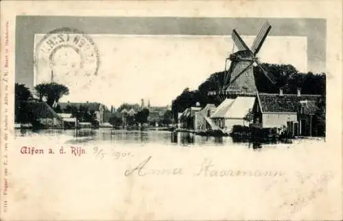 Ak Alphen aan den Rijn Zuid-Holland, Molen