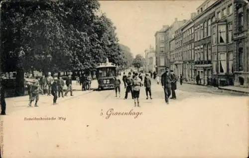 Ak 's Gravenhage Den Haag Zuid-Holland, Bezuidenhoutsche Weg, Tram 82