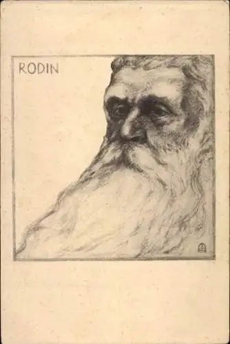 Künstler Ak Rodin