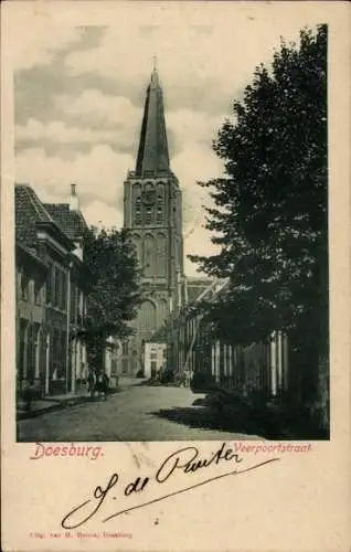 Ak Doesburg Gelderland Nederland, Veerpoortstraat