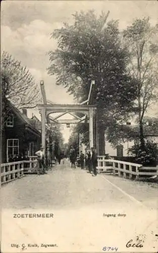 Ak Zoetermeer Zuid-Holland, Ingang dorp