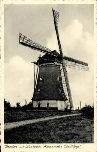 Ak Lunteren Ede Gelderland, Korenmolen De Hoop