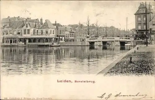 Ak Leiden Südholland Niederlande, Borstelbrug