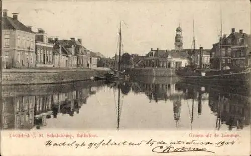 Ak Lemmer Friesland Niederlande, Am Kanal