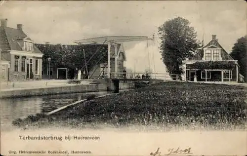 Ak Heerenveen Friesland Nederland, Terbandsterbrug