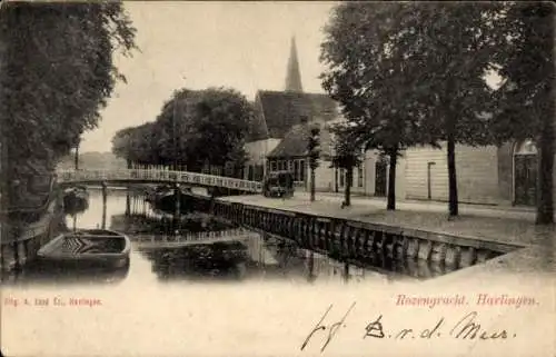 Ak Harlingen Friesland Nederland, Rozengracht