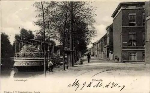 Ak Gouda Südholland Niederlande, Kattensingel