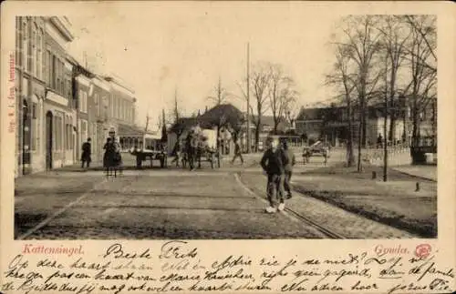 Ak Gouda Zuid-Holland Nederland, Kattensingel