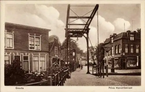 Ak Gouda Südholland Niederlande, Prins Hendrikstraat