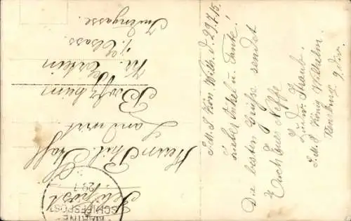 Foto Matrose der Kaiserlichen Marine, Portrait in Uniform, S.M.S. König Wilhelm