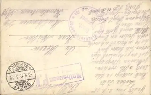 Foto Ak kaiserlicher , GewehrSoldat in Uniform