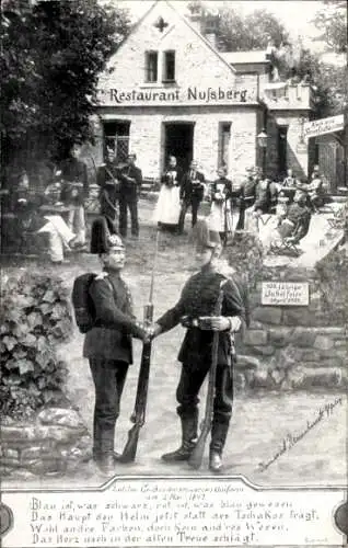 Ak Braunschweig in Niedersachsen, Infanterie-Regiment 92, Restaurant Nussberg