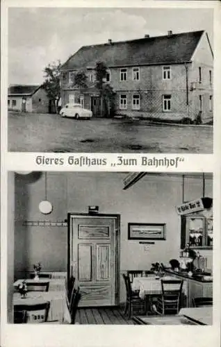 Ak Abbensen Edemissen in Niedersachsen, Gieres Gasthaus Zum Bahnhof