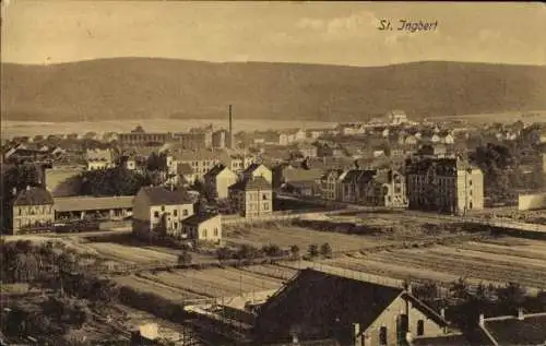 Ak Schüren St. Ingbert im Saarland, Stadtansicht von St. Ingbert mit vielen Gebäuden, Fabriken...