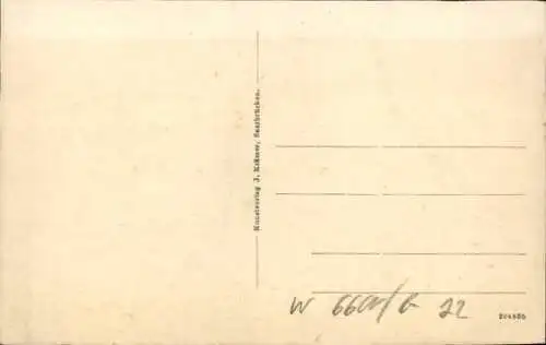 Ak Saarbrücken im Saarland, Postamt, Saarbrücken