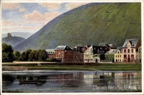 Ak Alf an der Mosel, C. Theissen's Hotel zur Post, Alf Mosel