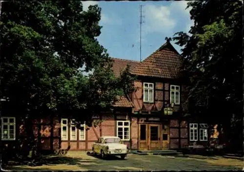 Ak Winkel Gifhorn in Niedersachsen, Gasthaus Lönskrug, Winkel bei Gifhorn