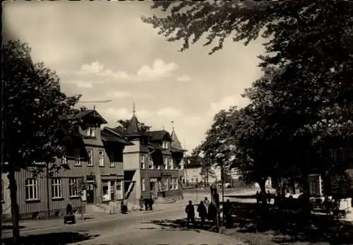 Ak Oberhof im Thüringer Wald, Blick nach der Zellaer Straße