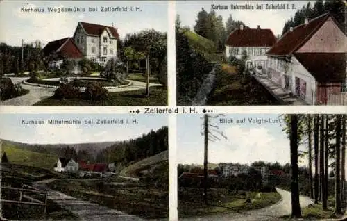 Ak Buntenbock Clausthal Zellerfeld Oberharz, Kurhaus Wegesmühle, Kurhaus Untermühle,  Kurhaus ...