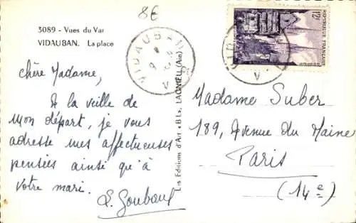 Ak Vidauban Var, Platz