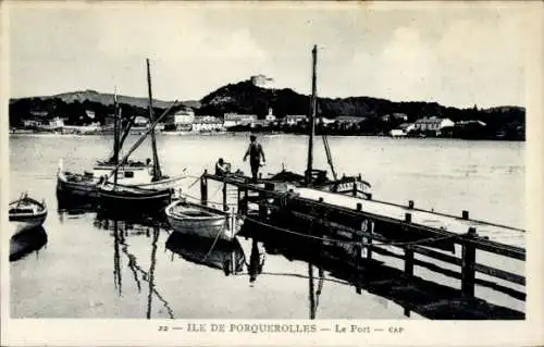 Ak Île de Porquerolles Îles d’Hyères Var, Hafen