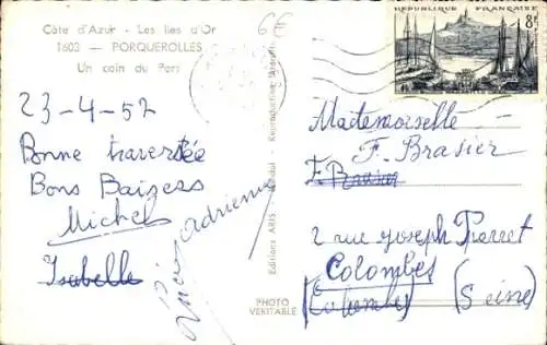 Ak Île de Porquerolles Îles d’Hyères Var, Hafen