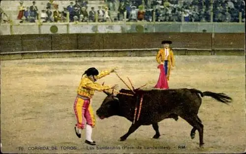 Ak Bullfight, Die Banderillas