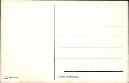 Künstler Ak Huhn mit Küken, Enten, Erpel