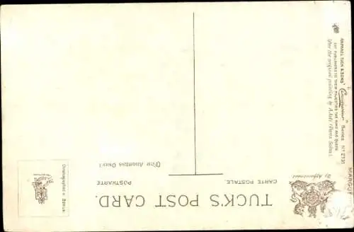 Künstler Ak Asti, Angelo, Portrait einer jungen Frau mit langen brünetten Haaren