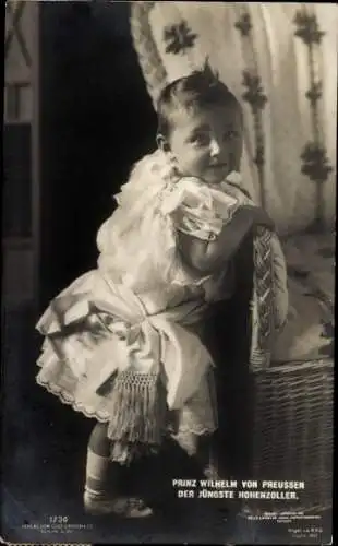 Ak Prinz Wilhelm von Preußen, Der jüngste Hohenzoller, Kinderportrait