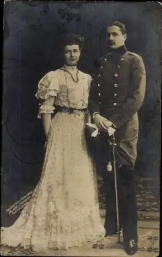 Ak Eitel Friedrich Prinz von Preußen, Sophie Charlotte von Oldenburg