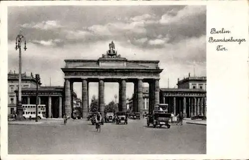 Ak Berlin Mitte, Brandenburger Tor