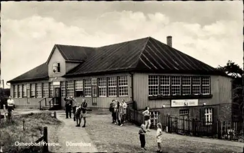 Ak Prerow Darß Ostsee, Das Dünenhaus von außen gesehen