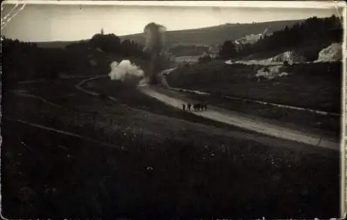 Ak Saint Michel Aisne, Gesamtansicht, Soldaten