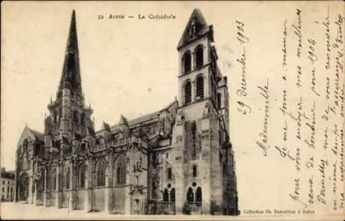 Ak Autun Saône-et-Loire, Kathedrale