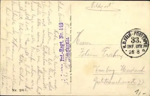 Ak Dun an der Maas Meuse, Teilansicht der zerstörten Stadt, Soldaten