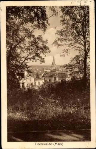 Ak Eberswalde in der Mark, Gesamtansicht, Kirche