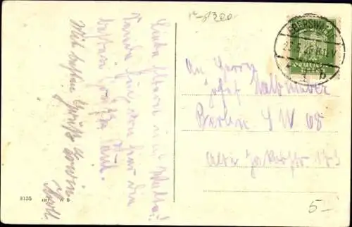 Ak Eberswalde in der Mark, Gesamtansicht, Kirche