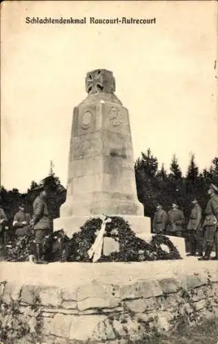 Ak Raucourt Autrécourt Meuse, Schlachtendenkmal