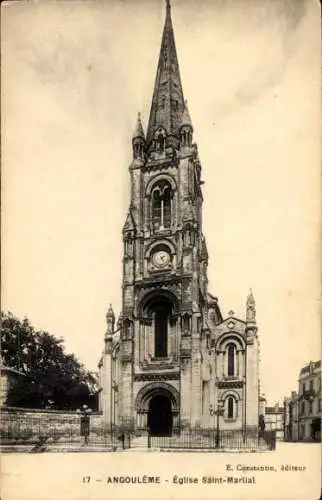 Ak Angoulême Charente, Kirche Saint-Martial