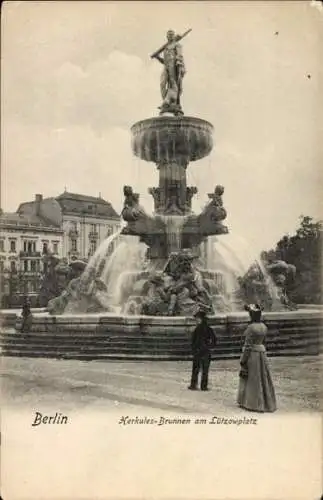 Ak Berlin Tiergarten, Herkulesbrunnen am Lützowplatz