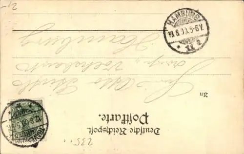 Ak Hansestadt Lübeck, Geibeldenkmal