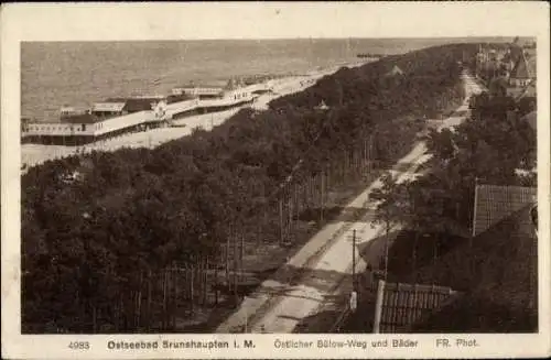 Ak Ostseebad Brunshaupten Kühlungsborn, östlicher Bülow-Weg, Bäder