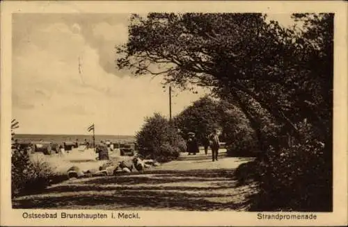 Ak Ostseebad Brunshaupten Kühlungsborn,  Strandpromenade