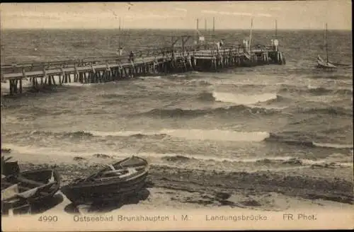 Ak Brunshaupten Kühlungsborn im Kreis Rostock, Landungsbrücke