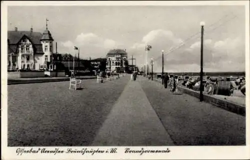 Ak Ostseebad Brunshaupten Kühlungsborn, Strandpromenade