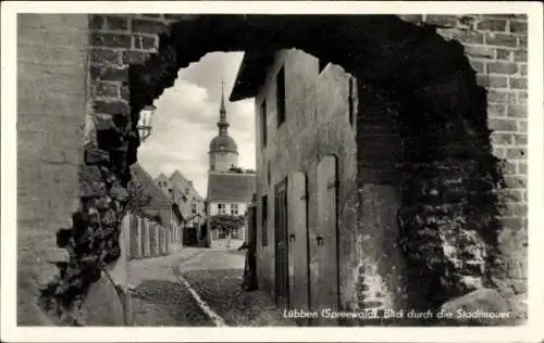 Ak Lübben im Spreewald, Stadtmauer