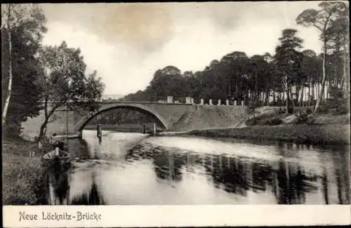 Ak Löcknitz in Vorpommern, Neue Löcknitz-Brücke